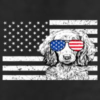 American Flag Dachshund Weiner Dog Us Patriotic Gift 7 Panel Mesh Trucker Snapback Hat