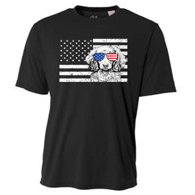 American Flag Dachshund Weiner Dog Us Patriotic Gift Cooling Performance Crew T-Shirt