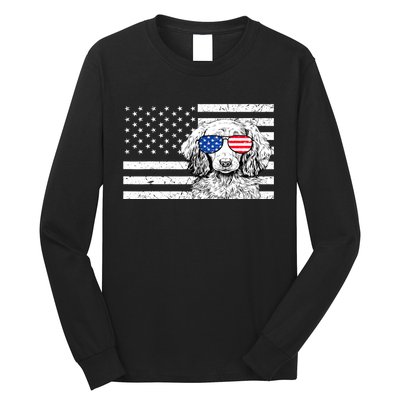 American Flag Dachshund Weiner Dog Us Patriotic Gift Long Sleeve Shirt