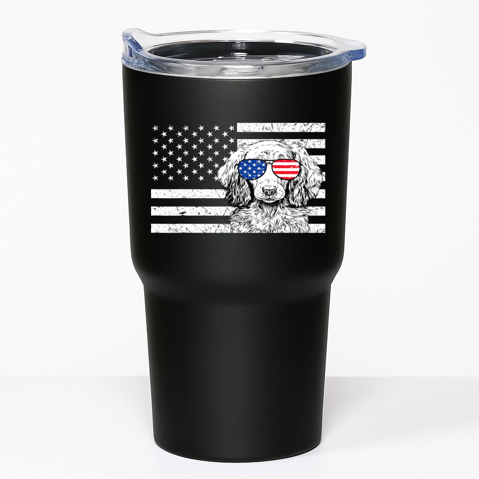 American Flag Dachshund Weiner Dog Us Patriotic Gift Tumbler