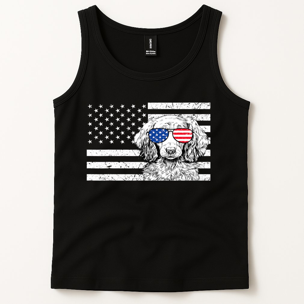 American Flag Dachshund Weiner Dog Us Patriotic Gift Tank Top