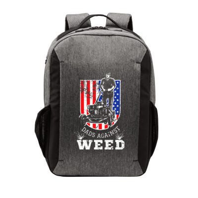 American Flag Dads Against Weed Funny Lawn Mowing Fathers Vector Backpack