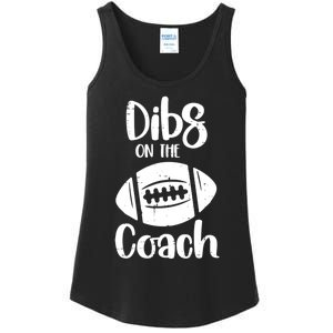 American Football Dibs On The Coach Funny Sports Wife Wo Ladies Essential Tank