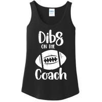 American Football Dibs On The Coach Funny Sports Wife Wo Ladies Essential Tank