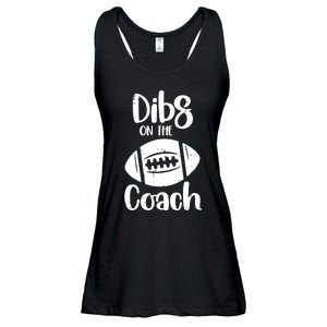 American Football Dibs On The Coach Funny Sports Wife Wo Ladies Essential Flowy Tank