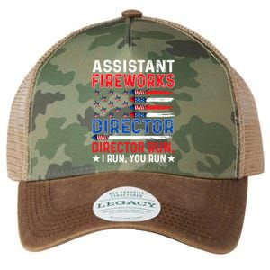 Assistant Fireworks Director Usa Independence Day July 4th Meaningful Gift Legacy Tie Dye Trucker Hat