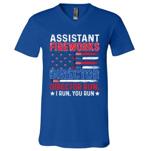 Assistant Fireworks Director Usa Independence Day July 4th Meaningful Gift V-Neck T-Shirt