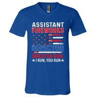 Assistant Fireworks Director Usa Independence Day July 4th Meaningful Gift V-Neck T-Shirt