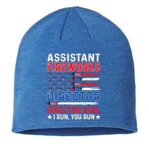 Assistant Fireworks Director Usa Independence Day July 4th Meaningful Gift Sustainable Beanie