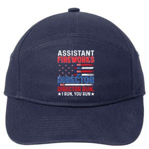 Assistant Fireworks Director Usa Independence Day July 4th Meaningful Gift 7-Panel Snapback Hat