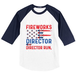 Assistant Fireworks Director Usa Independence Day July 4th Meaningful Gift Baseball Sleeve Shirt