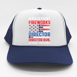 Assistant Fireworks Director Usa Independence Day July 4th Meaningful Gift Trucker Hat