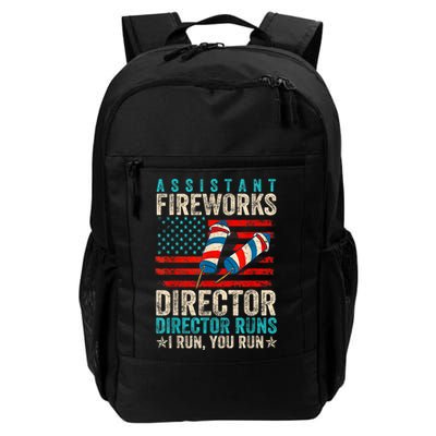 Assistant Fireworks Director If I Run You Run 4th Of July Daily Commute Backpack