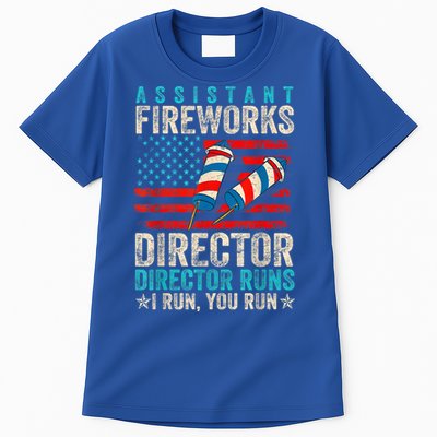 Assistant Fireworks Director If I Run You Run 4th Of July Tall T-Shirt