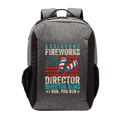 Assistant Fireworks Director If I Run You Run 4th Of July Vector Backpack