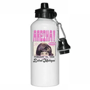 Aretha Franklin DETROIT Aluminum Water Bottle