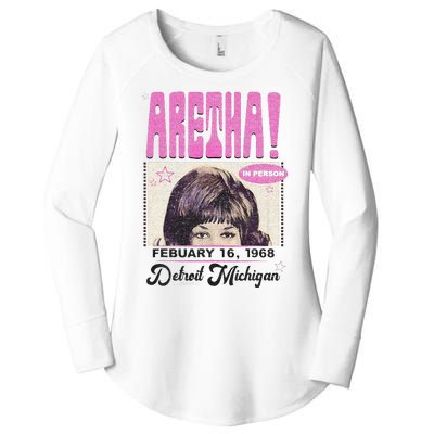 Aretha Franklin DETROIT Women's Perfect Tri Tunic Long Sleeve Shirt