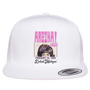 Aretha Franklin DETROIT Flat Bill Trucker Hat