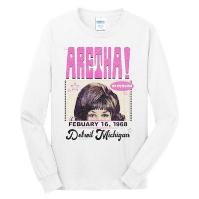 Aretha Franklin DETROIT Tall Long Sleeve T-Shirt