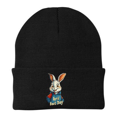 April Fools Day Rabbit Fun design for Pranksters Knit Cap Winter Beanie