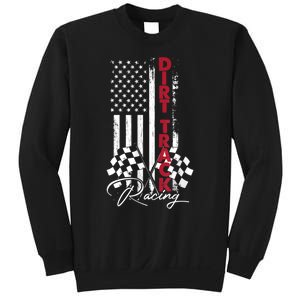 American Flag Dirt Track Racing Car Bike Driver Racing Racer Sweatshirt