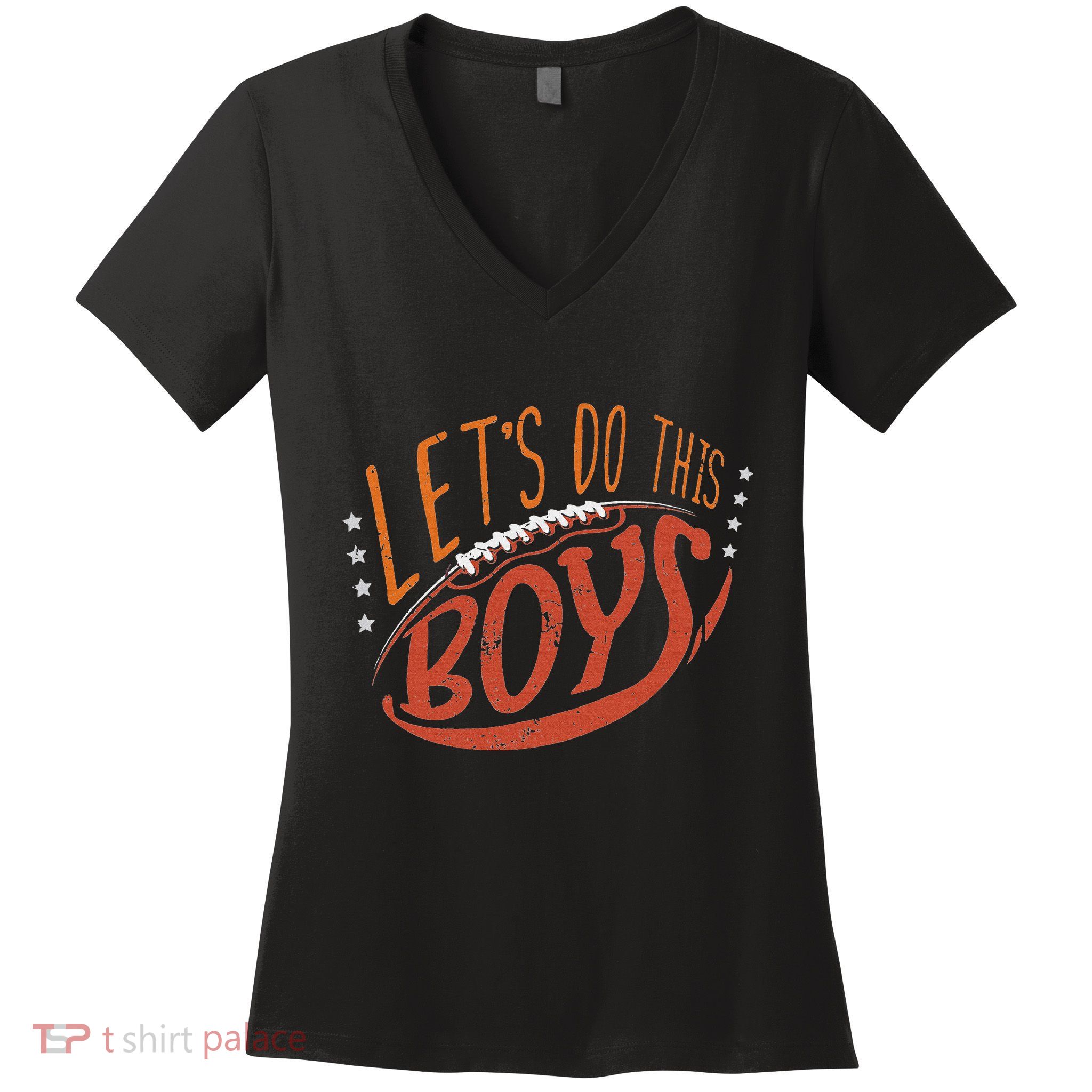 American Football Dad Mom American Football Lover Women's V-Neck T-Shirt