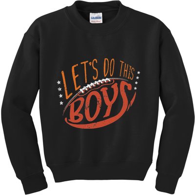 American Football Dad Mom American Football Lover Kids Sweatshirt