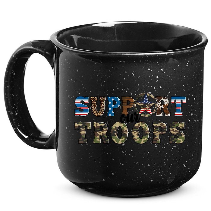 Armed Forces Day Support Our Troops Army Veteran Day 15oz Campfire Ceramic Mug