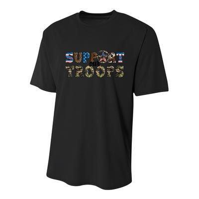 Armed Forces Day Support Our Troops Army Veteran Day Youth Performance Sprint T-Shirt