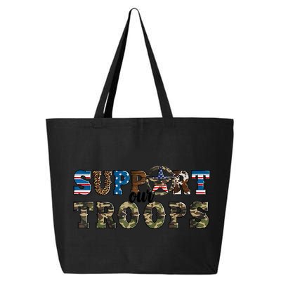 Armed Forces Day Support Our Troops Army Veteran Day 25L Jumbo Tote