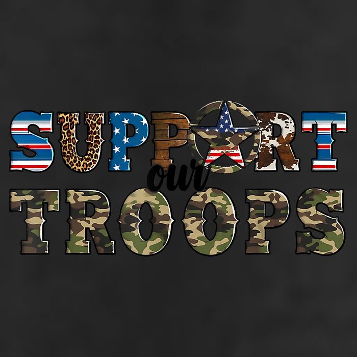 Armed Forces Day Support Our Troops Army Veteran Day 25L Jumbo Tote