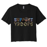 Armed Forces Day Support Our Troops Army Veteran Day Crop Top