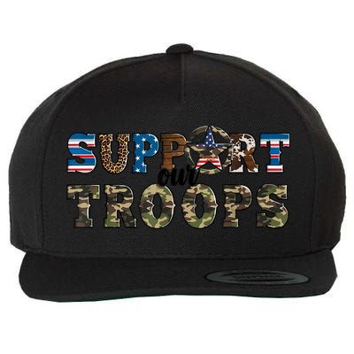 Armed Forces Day Support Our Troops Army Veteran Day Wool Snapback Cap