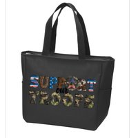 Armed Forces Day Support Our Troops Army Veteran Day Zip Tote Bag