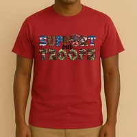 Armed Forces Day Support Our Troops Army Veteran Day T-Shirt