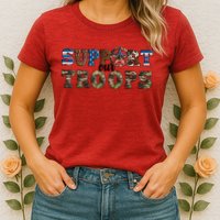 Armed Forces Day Support Our Troops Army Veteran Day Womens T-Shirt