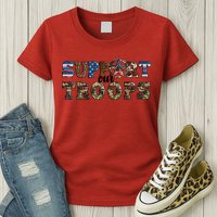Armed Forces Day Support Our Troops Army Veteran Day Womens T-Shirt