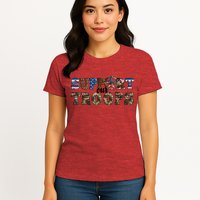 Armed Forces Day Support Our Troops Army Veteran Day Womens T-Shirt
