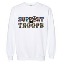 Armed Forces Day Support Our Troops Army Veteran Day Garment-Dyed Sweatshirt