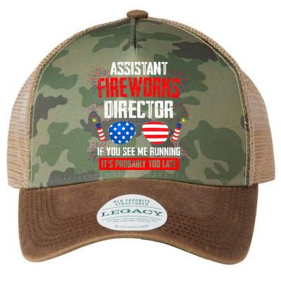 Assistant Fireworks Director If You See Assistant Firework Legacy Tie Dye Trucker Hat