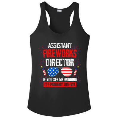 Assistant Fireworks Director If You See Assistant Firework Ladies PosiCharge Competitor Racerback Tank