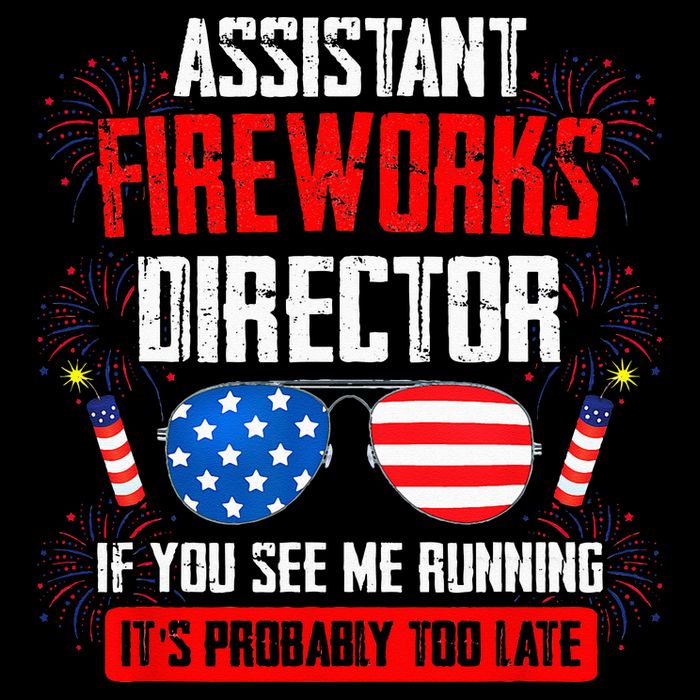 Assistant Fireworks Director If You See Assistant Firework Cropped Pullover Crew