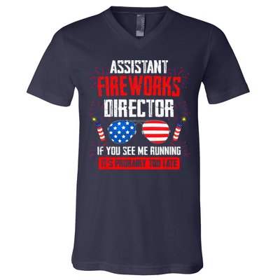Assistant Fireworks Director If You See Assistant Firework V-Neck T-Shirt