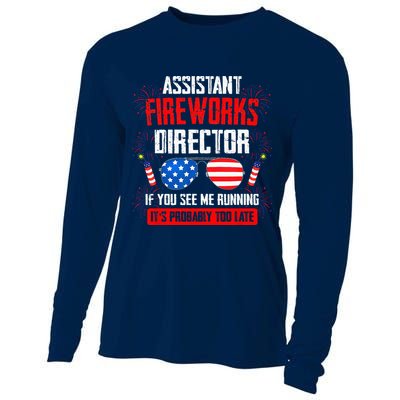 Assistant Fireworks Director If You See Assistant Firework Cooling Performance Long Sleeve Crew