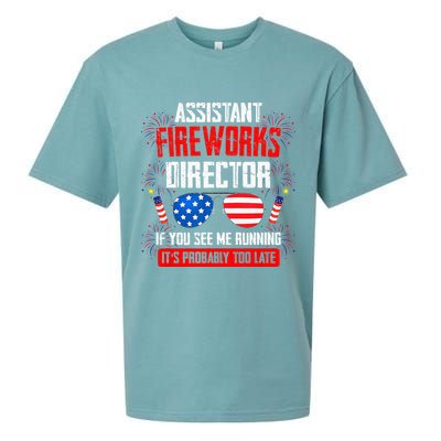 Assistant Fireworks Director If You See Assistant Firework Sueded Cloud Jersey T-Shirt