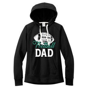 American Football Dad Happy FatherS Day Dad Grandpa Great Gift Women's Fleece Hoodie