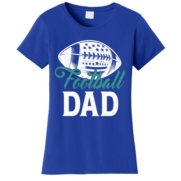 American Football Dad Happy FatherS Day Dad Grandpa Great Gift Women's T-Shirt