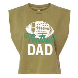 American Football Dad Happy FatherS Day Dad Grandpa Great Gift Garment-Dyed Women's Muscle Tee