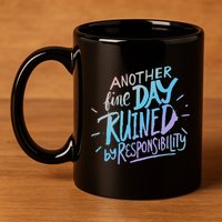 Another Fine Day Ruined By Responsibility 11oz C Handle Ceramic Mug