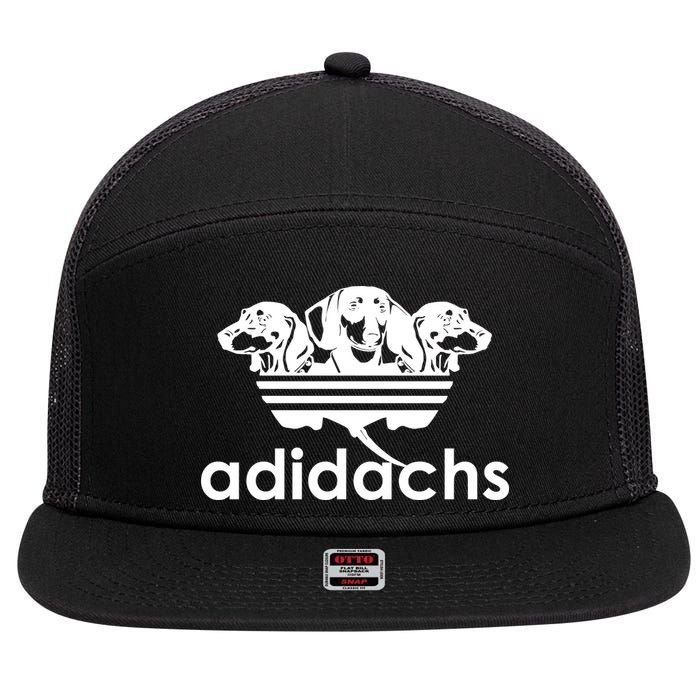 Adidachs Funny Daschund Dog 7 Panel Mesh Trucker Snapback Hat